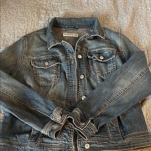 Ava & Viv Medium Wash Blue Denim Jacket